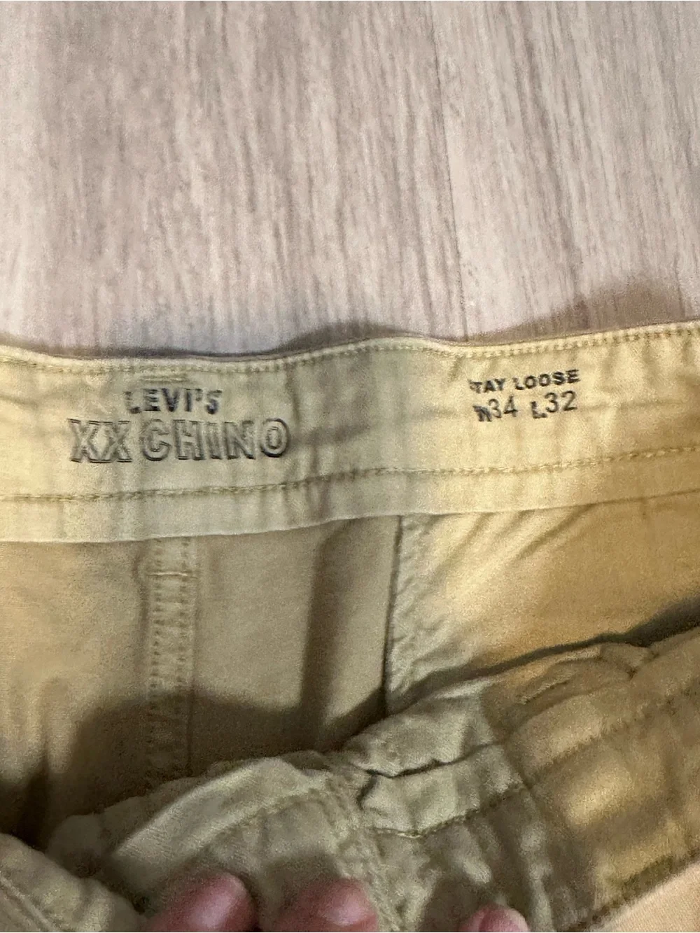 Levi's Mens XX Chino Standard Taper Pants Khaki Size 34x32